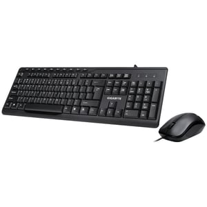 GIGABYTE KM6300 Tastatur Mitgelieferte USB-Maus Schwarz