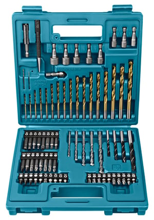 Makita B-49373 Schlüssel- und Werkzeugsatz mit 75 Teilen.