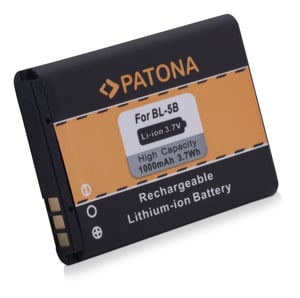 PATONA 3033 Cell Phone Replacement Battery Black, Orange