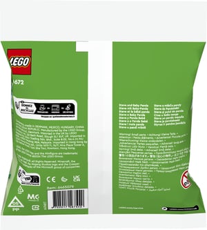 LEGO Minecraft Steve i mała panda