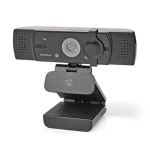 Nedis WCAM120BK 8.3 MP Webcam, 3840 x 2160 px, USB 2.0, Black