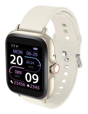Denver SWC-156BEMK2 smartwatch / zegarek sportowy 3,66 cm (1.44") TFT 128 x 128 px Ekran dotykowy Beżowy