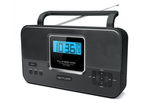 Muse M-087R radio Osobisty Analogowy Czarny, Srebrny