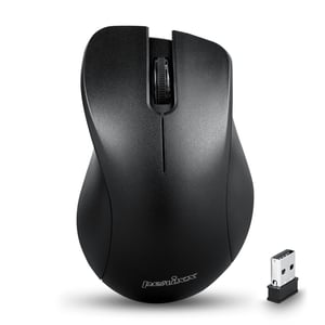 Perixx PERIMICE-621 kontormus, högerhänt, RF Wireless + Bluetooth + USB Type-A, optisk, 1600 DPI