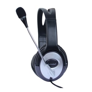 Techly ICC-SH-555TY Kopfhörer/Headset, kabelgebunden, Kopfbügel, Büro/Callcenter, Schwarz, Silber