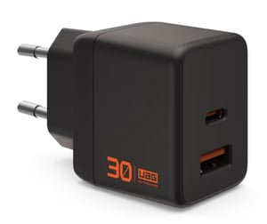 Urban Armor Gear 9B443511V4040 ładowarka do urządzeń przenośnych Słuchawki, Smartfon, Uniwersalne, Tablet Czarny, Pomarańczowy Prąd przemienny Szybkie ładowanie Wewnętrzna