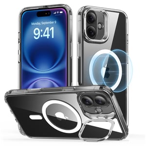 esr Classic Hybrid HaloLock with Stash Stand pokrowiec na telefon komórkowy 15,5 cm (6.1") Przezroczysty