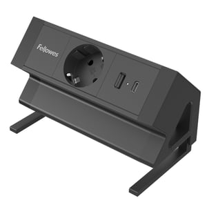Fellowes 100137172 2-meter power strip, 1 x power outlet, Indoor, Black