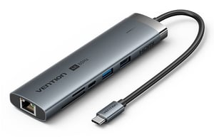 Vention TGVHB USB Type-C Hubs and Concentrators, 5000 Mbit/s, Gray