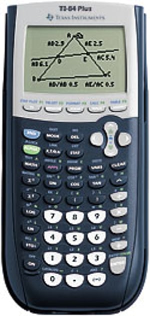 Texas Instruments TI-84 Plus Pocket Graphing Calculator, Blue, Silver