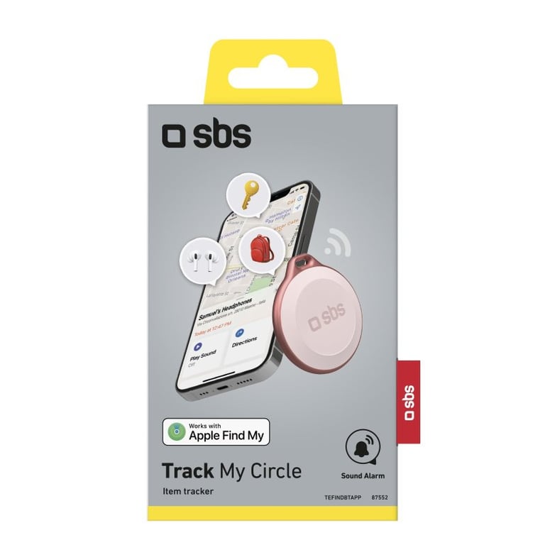 SBS TEFINDBTAPP lokalizator GPS Uniwersalne Wyszukiwarka Różowy