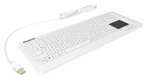 KeySonic KSK-6231 INEL (DE) vit tangentbord Industriellt USB QWERTZ tyskt vitt
