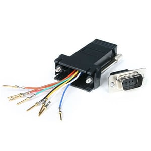 StarTech GC98MF adapter för DB-9- till RJ-45-kablar, svart