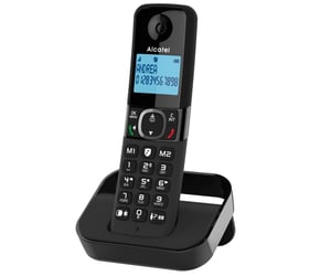 Alcatel F860 Analog-/DECT-Telefon Name und Identifizierung des Anrufers Schwarz
