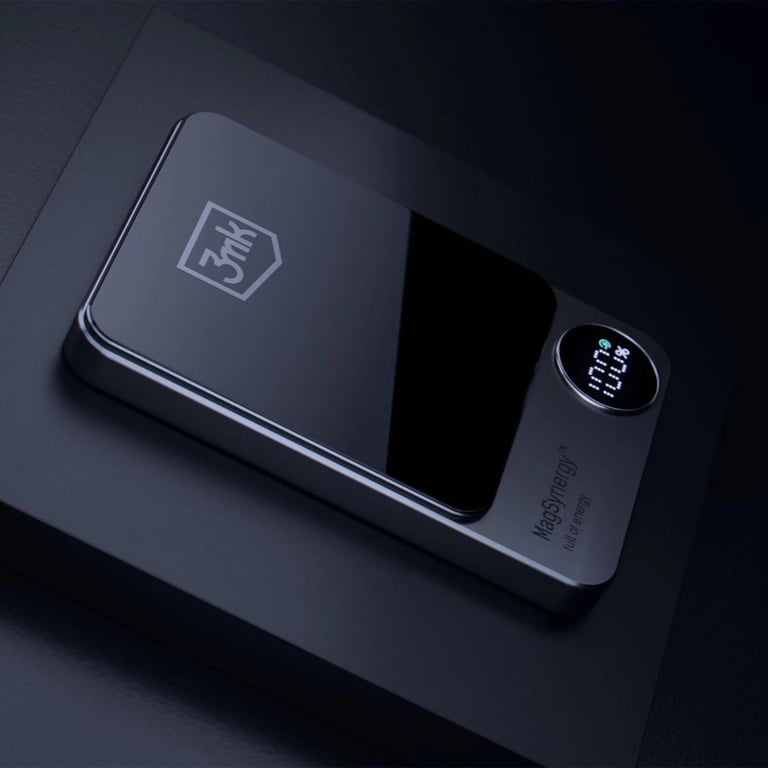 3MK MagSynergy Litowo-polimerowy (LiPo) 5000 mAh Bezprzewodowe ładowanie Czarny