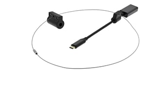 Deltaco HDMI-AR11 adapter kablowy 0,15 m HDMI Type-A Czarny