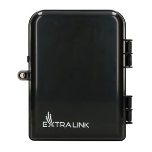 Extralink Glasfaser-Verteilerkasten Eliza V2, 16 Spleißstellen, schwarz, Mid-Span