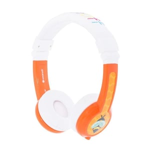 onanoff BuddyPhones Explore Foldable Zestaw słuchawkowy Przewodowa Opaska na głowę Pomarańczowy, Biały