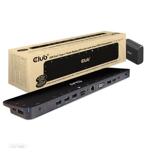 CLUB3D CSV-1565 Dockingstation USB 3.2 Gen 1 (3.1 Gen 1) Typ-C Schwarz