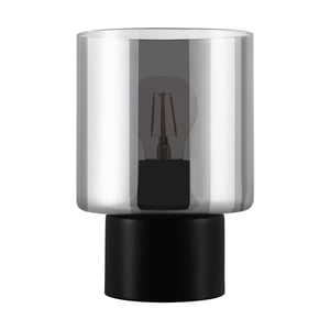 EGLO Gorosiba Tischlampe E27 60 W Schwarz, Transparent
