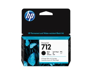 HP Black 712 DesignJet Ink Cartridge, 38 ml