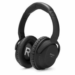 Lindy LH500XW Kopfhörer-Set (kabelgebunden und kabellos) mit Kopfbügel, Micro-USB, Bluetooth, schwarz