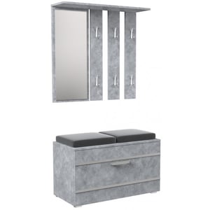 Topeshop GAR OPAL BETON szafka przedpokojowe