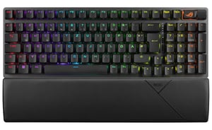 ASUS ROG Strix Scope II 96 trådlöst gamingtangentbord USB + RF Wireless + Bluetooth QWERTY US English Svart