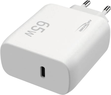Ansmann 1001-0191 ładowarka do urządzeń przenośnych Tablet, Smartfon, Laptop, Smartwatch, Słuchawki, Zestaw słuchawkowy Biały Prąd przemienny Wewnętrzna