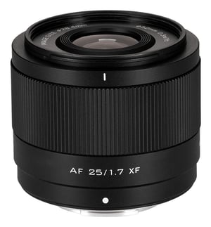 VILTROX AF 25 1.7 XF kameraobjektiv Filmobjektiv Fullformatobjektiv Svart