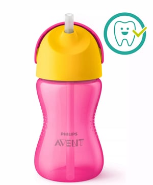 Philips AVENT Kubek z giętką słomką — 300 ml, 12 m+, 1 sztuka w opakowaniu
