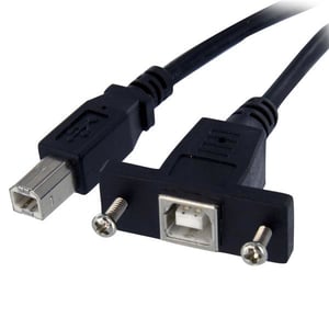 StarTech USBPNLBFBM3 kabel USB USB 2.0 0,91 m USB B 0,48 Gbit/s Czarny