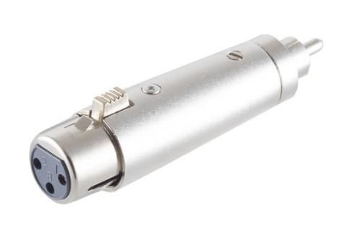 Microconnect XLRFG przejściówka do kabli RCA XLR Srebrny