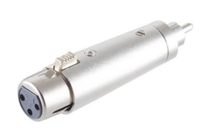 Microconnect XLRFG przejściówka do kabli RCA XLR Srebrny