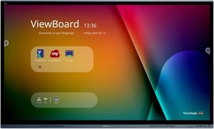 Viewsonic IFP7562 digital skyltningsskärm Interaktiv platt skärm 190,5 cm (75") LED Wi-Fi 350 cd/m² 4K Ultra HD Svart Pekskärm Inbyggd processor Android
