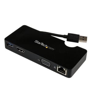 StarTech USB3SMDOCKHV stacja dokująca Przewodowa USB 3.2 Gen 1 (3.1 Gen 1) Type-A Czarny