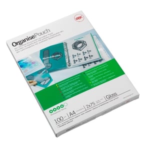 GBC Organise Pouch A4 Laminating Film, 100 sheets