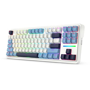 REDRAGON K728WBB-RGB-PRO Antonium Pro klawiatura USB + RF Wireless + Bluetooth Biały, Niebieski
