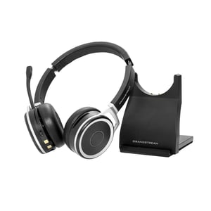 Grandstream Networks GUV3050 Kopfhörer/Headset, kabellos, Kopfbügel, Büro/Callcenter, USB Typ A, Bluetooth, Schwarz, Silber