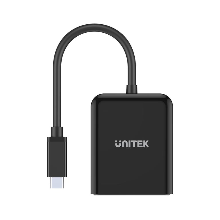UNITEK V1407A zewnętrzna karta graficzna usb Czarny