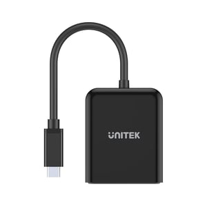 UNITEK V1407A zewnętrzna karta graficzna usb Czarny