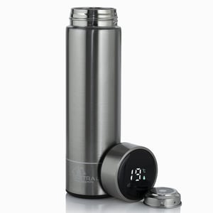 Extralink Kubek termiczny Smart Travel Mug Srebrny Termos z wyświetlaczem LED