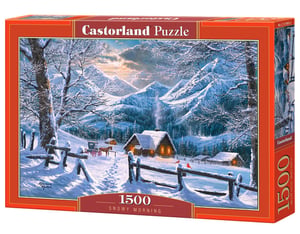 Castorland Snowy Morning 1500-bitars pussel 1500 bitar. Vinter