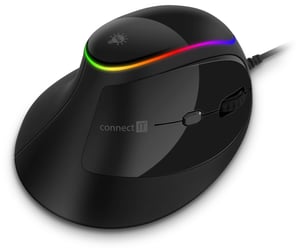 Connect IT CMO-2800-BK myszka Gaming Po prawej stronie USB Typu-A Optyczny 3200 DPI