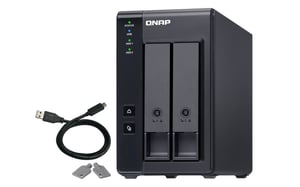 QNAP TR-002 Hard Drive Enclosure HDD/SSD Enclosure Black 2.5/3.5"