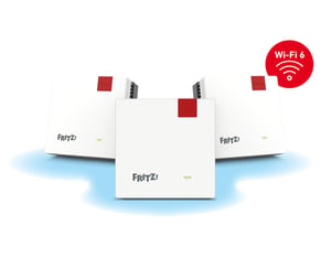 Mesh Set 1600 Dualband (2,4 GHz/5 GHz) Wi-Fi 6 (802.11ax) Rot, Weiß 1 Indoor