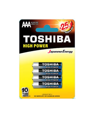 Toshiba LR03GCP BP-4 Batterie für den Hausgebrauch Einweg-AAA-Alkalibatterie