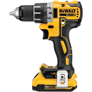 DeWALT DCD791D2-QW Bohrmaschine mit Zentralverriegelung, 1,5 kg, schwarz, gelb