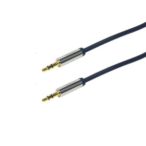 LogiLink 3,5 mm – 3,5 mm, 0,5 m langes Audiokabel, blau