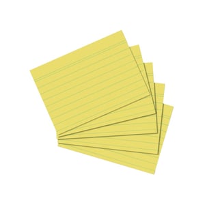 Herlitz 1150713 catalog card, Yellow, 1 pc.